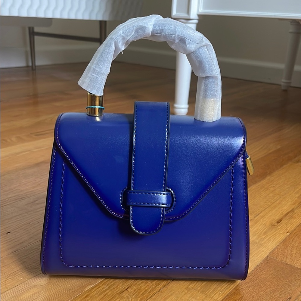 Tiffany & Fred Elegant Blue Handbag